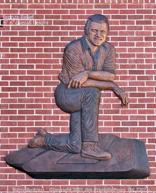 6ft tall relief Barry Switzer